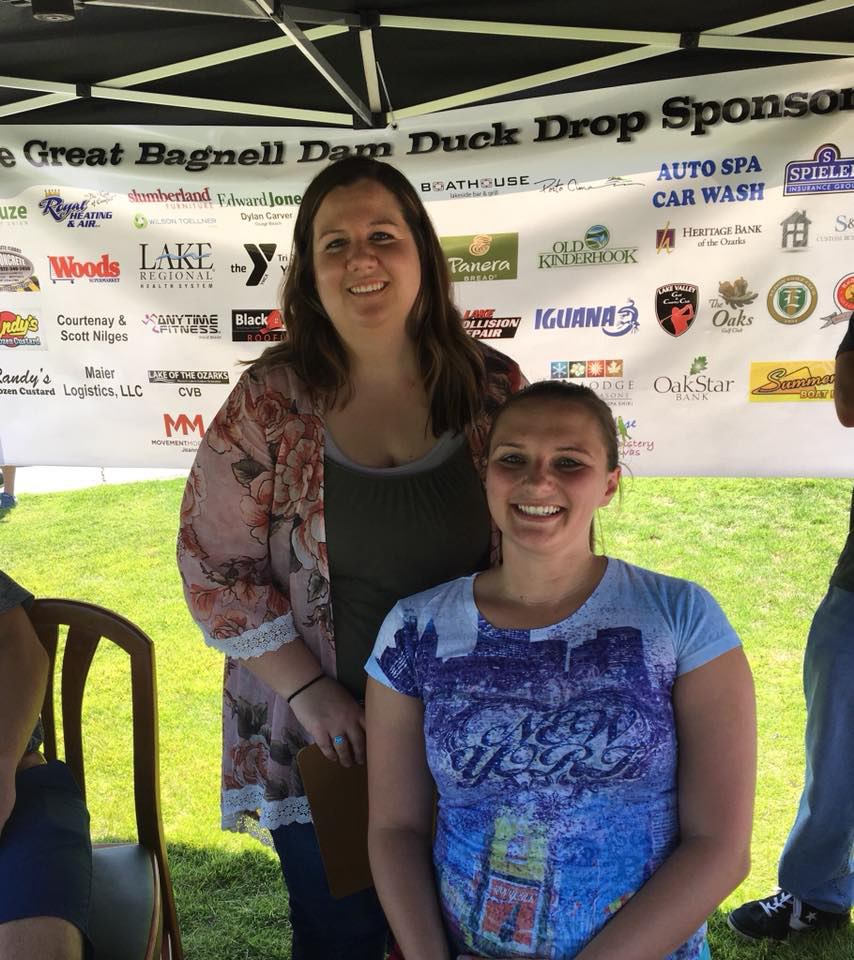 MSW team members Karen Horsman and Krysti Rice volunteering at a Kiwanis Fundraiser.
